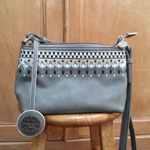 Sydney Love Crossbody Purse, Grey Faux Leather